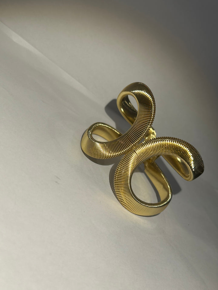 Gold bangle bracelet