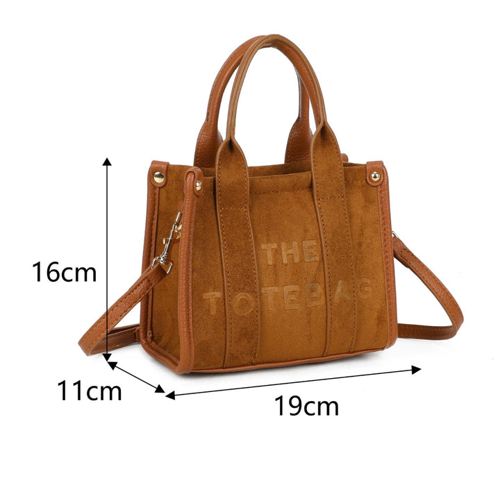 Mini Dinky Faux Suede Tote Bag