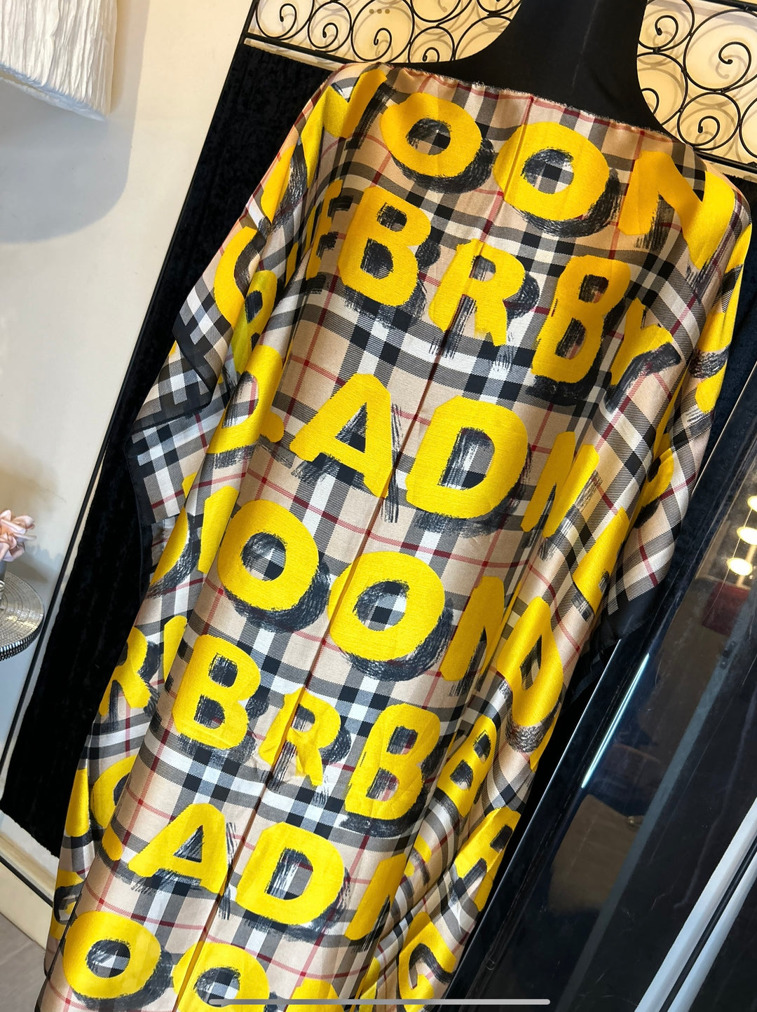 Inspired print kaftan one size 