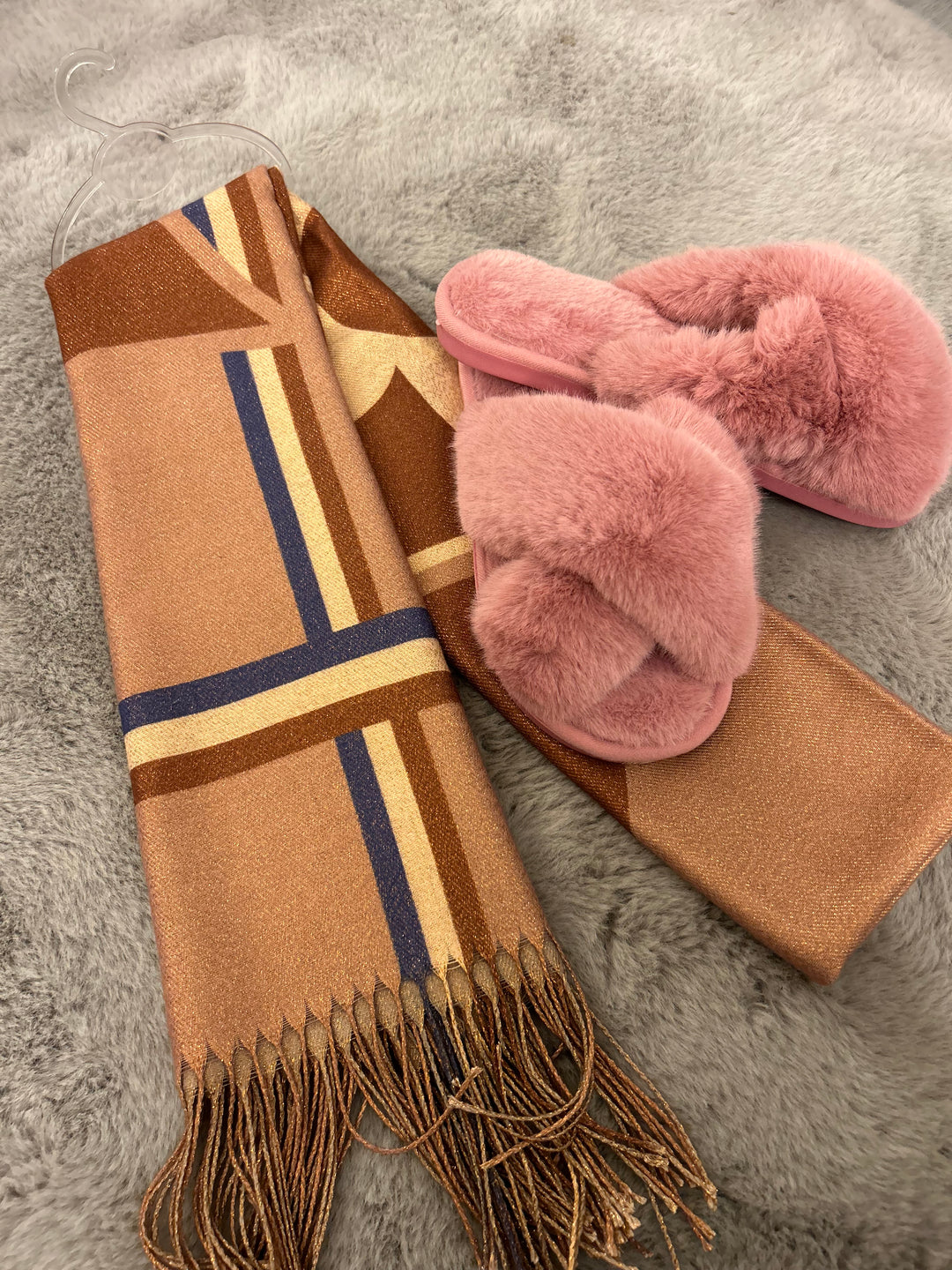 Scarf and slipper bundle