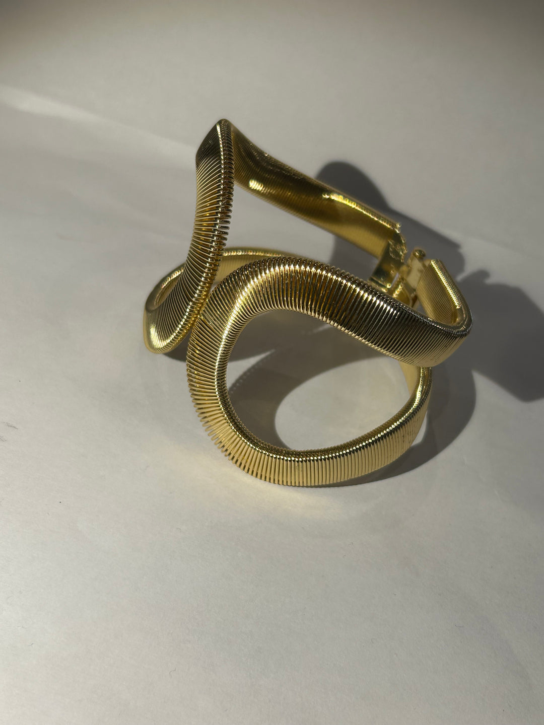 Gold bangle bracelet