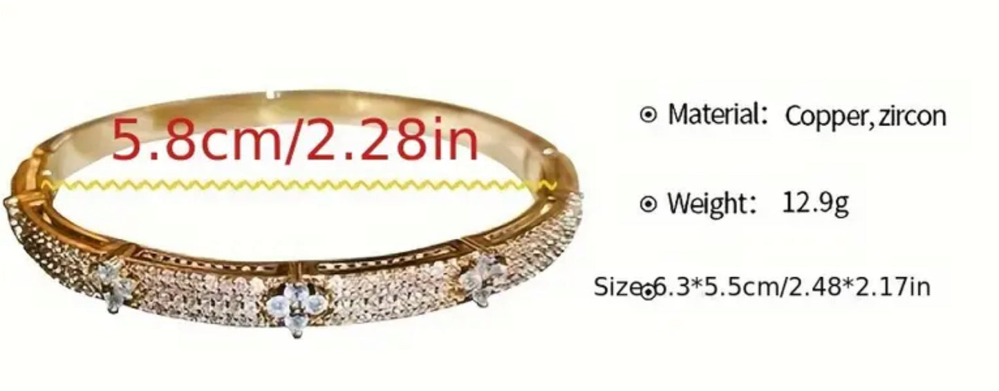 Silver Look Crystal Bangle