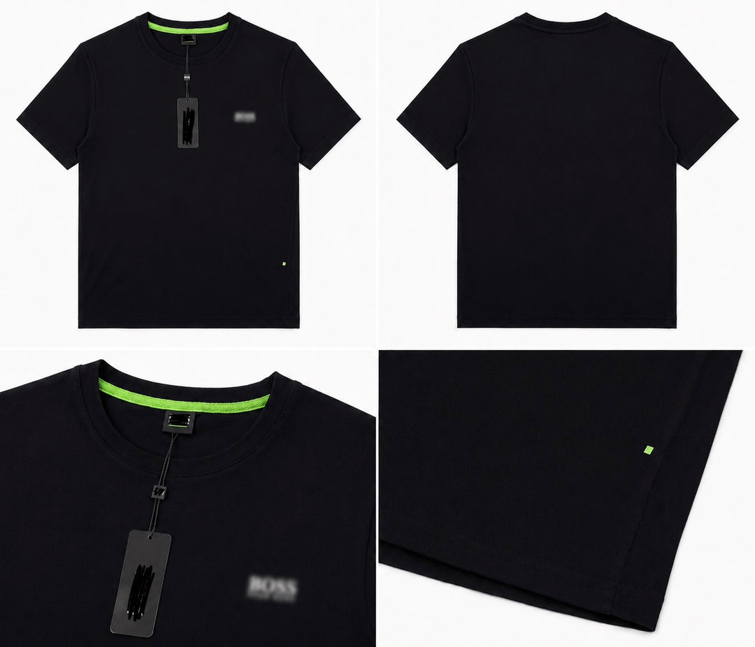 Men’s black teeshirt with white letters