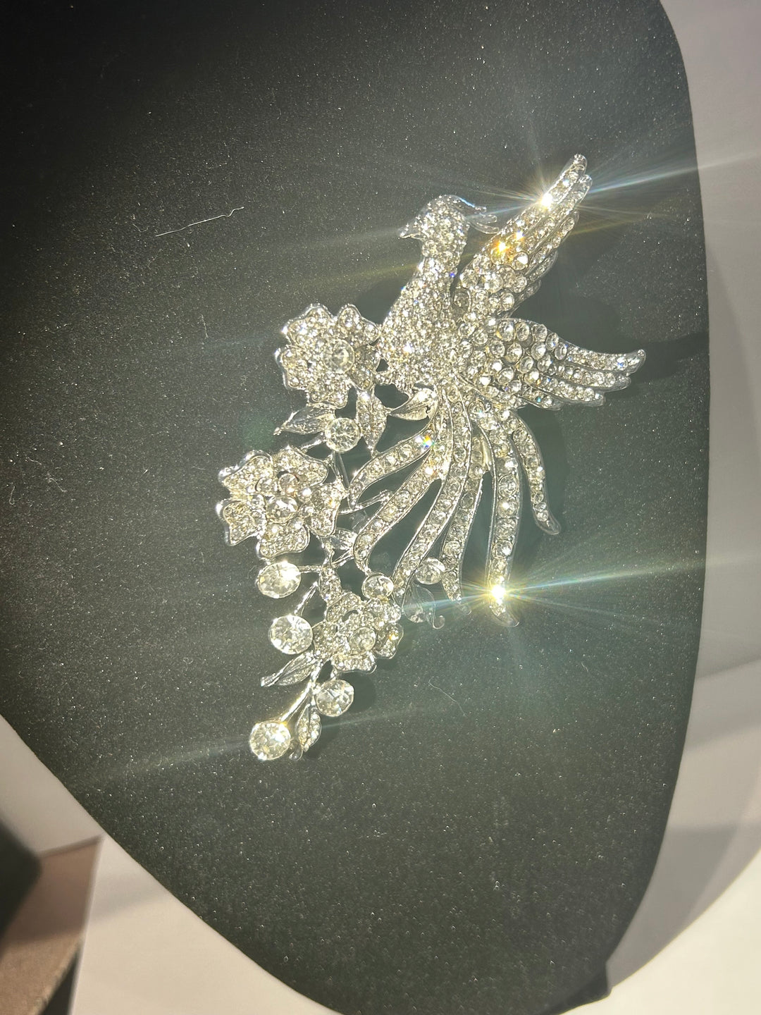 Swan Crystal brooch