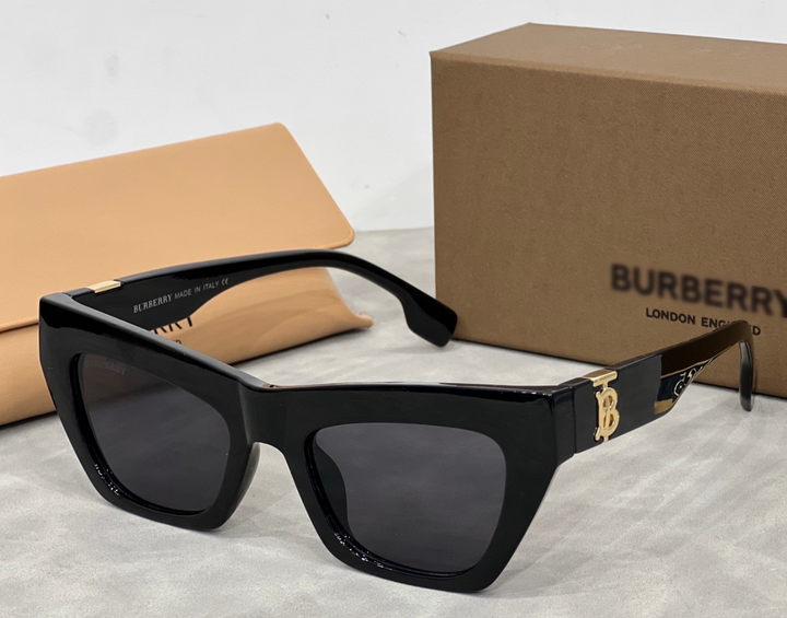 Black sunglasses with gold detail 