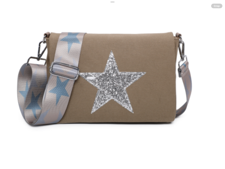 Brown bag with a star design 