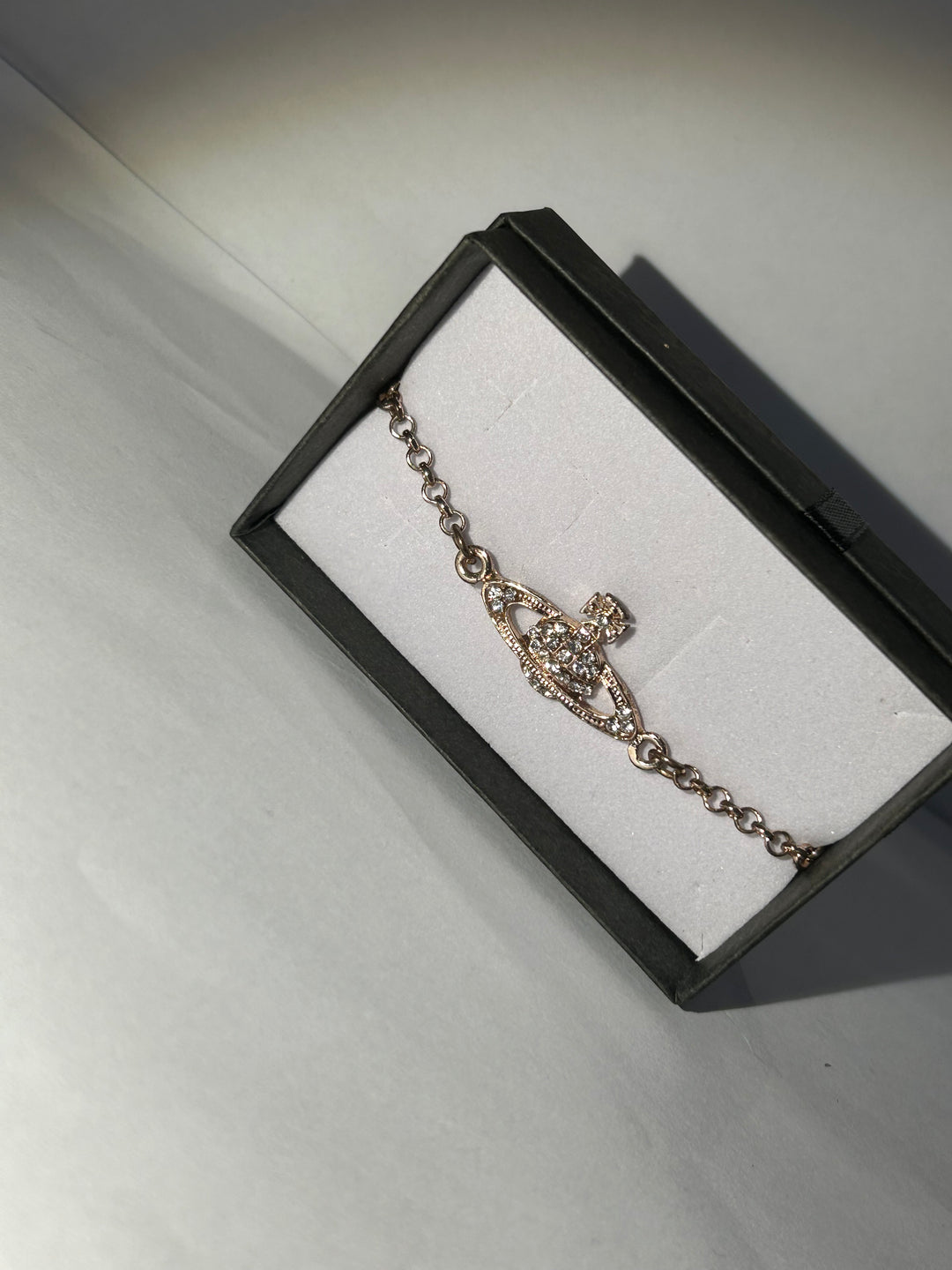 Rose gold planet bracelet