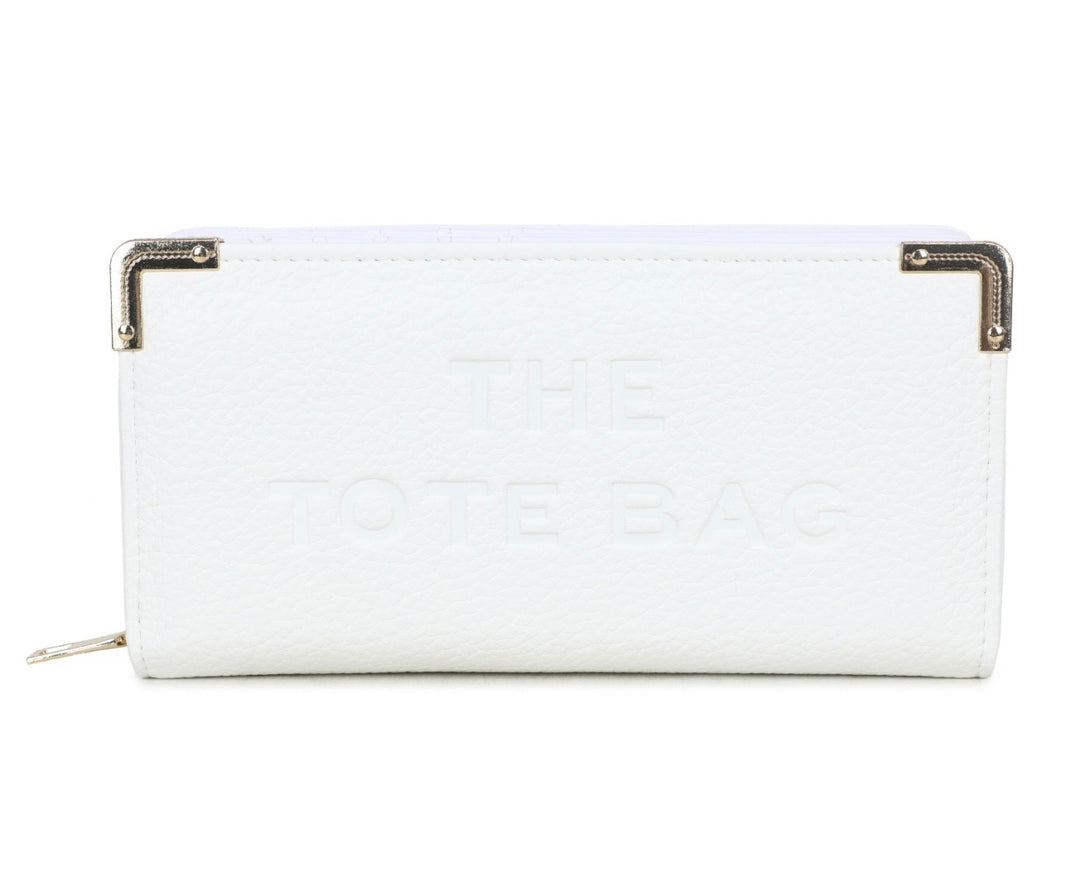 Large RFID Purse with Metal Corner Detail - The Tote Purse