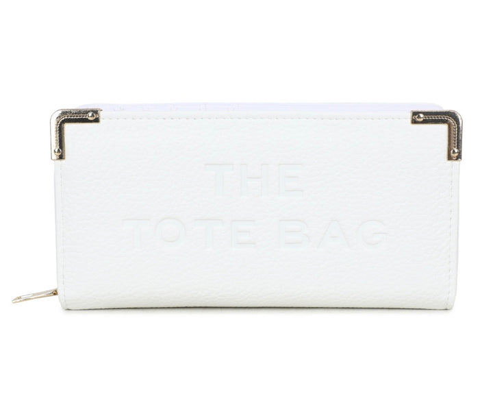 Large RFID Purse with Metal Corner Detail - The Tote Purse