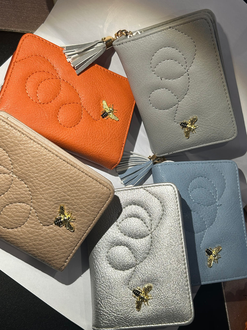 Bee gold detailed purses 