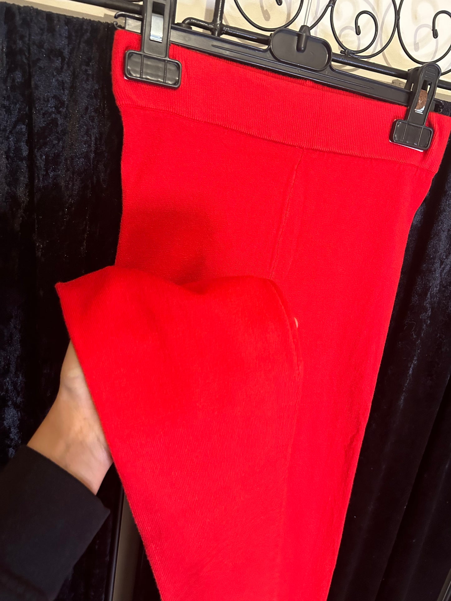 Red women’s leggings