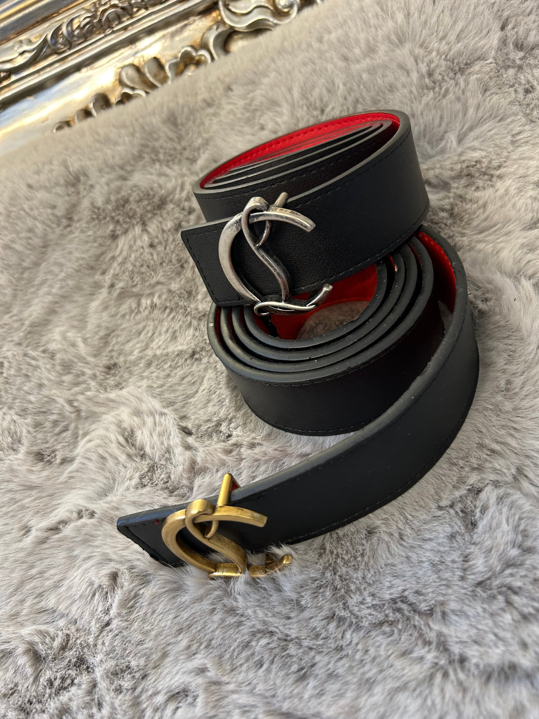 Black and red belts