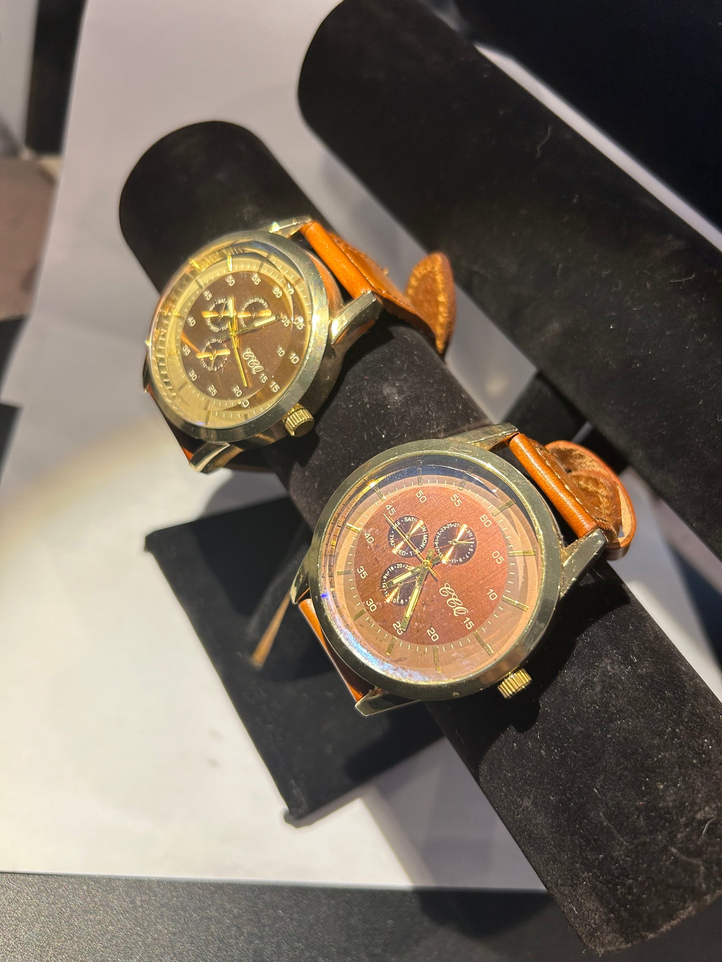 Brown watches