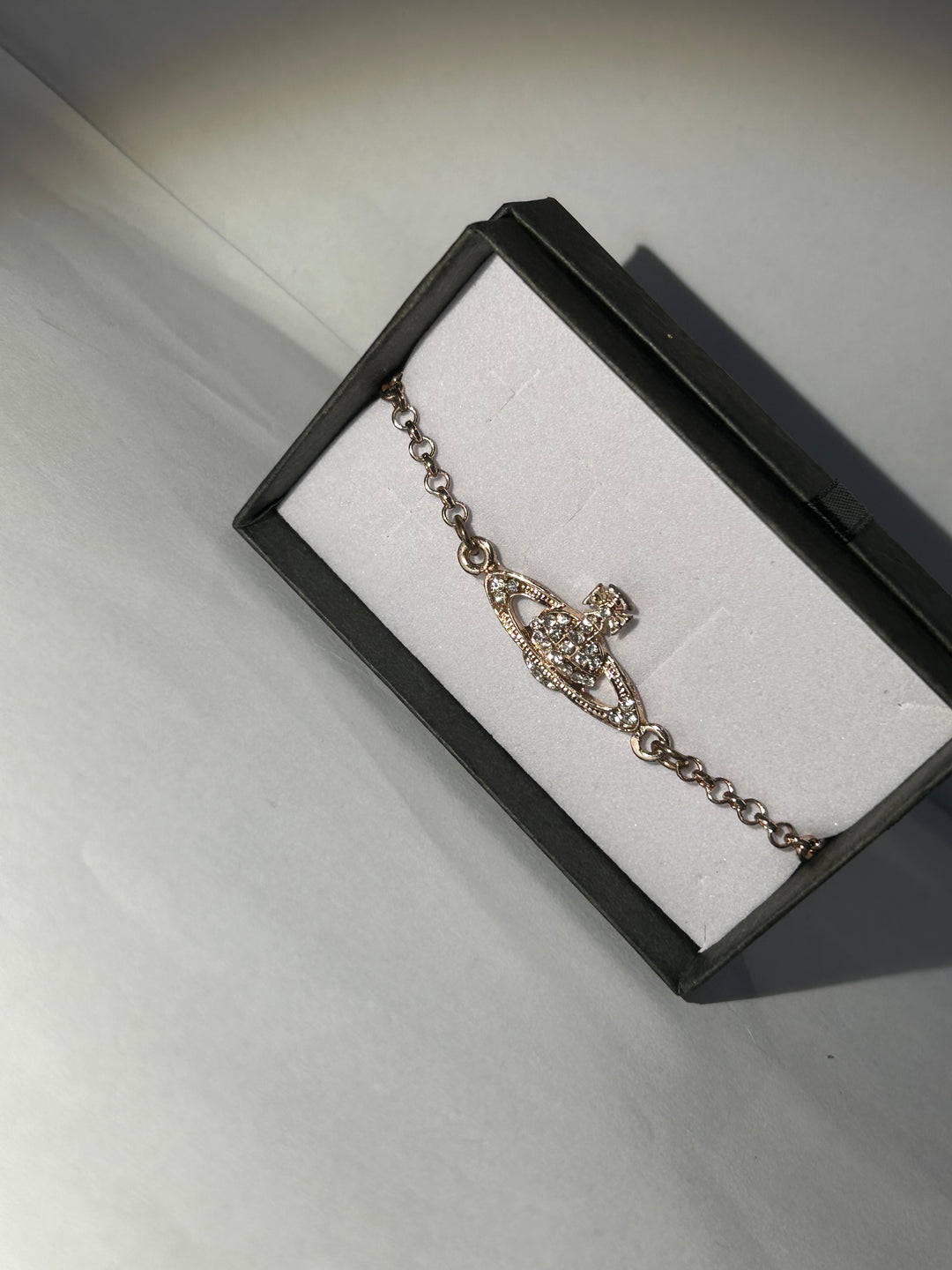 Rose gold planet bracelet