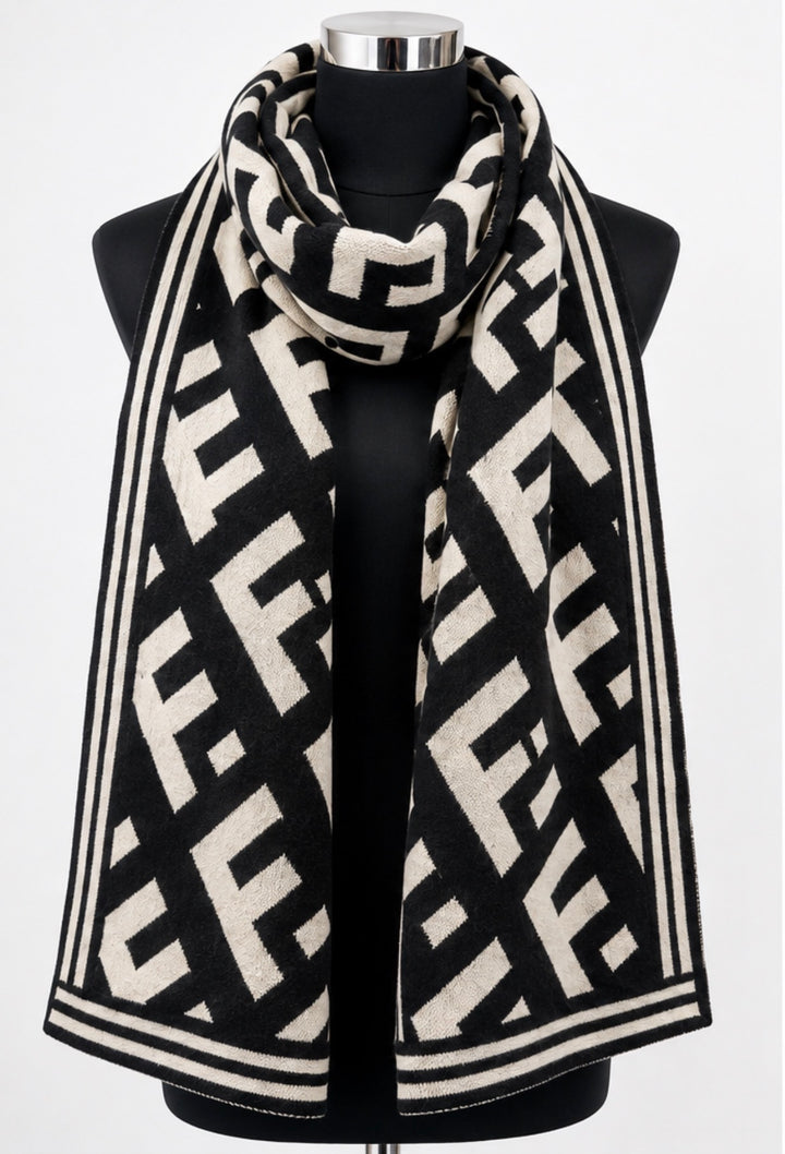 Luxury premium thick statement scarves in assorted patterned designs