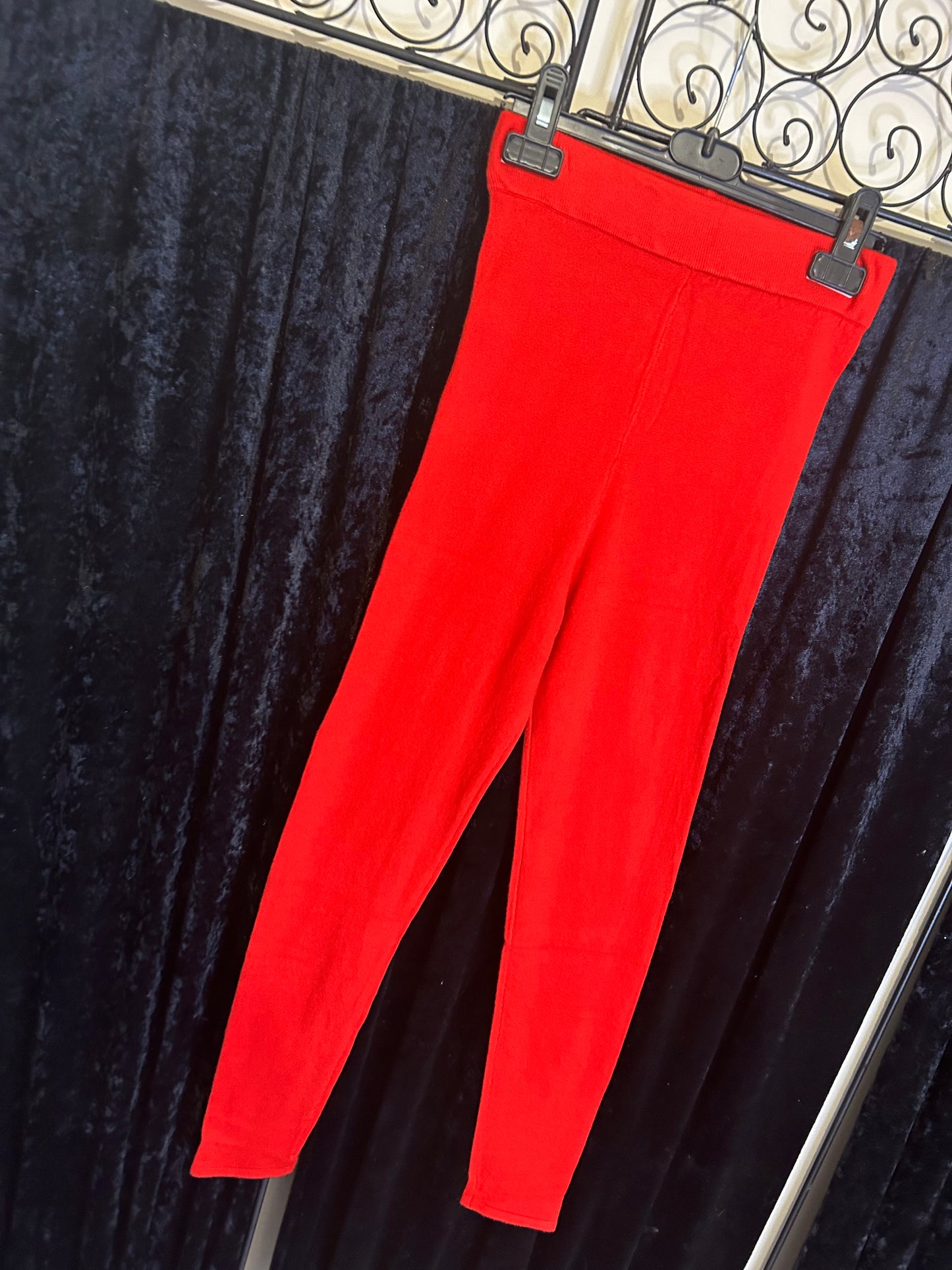 Red women’s leggings