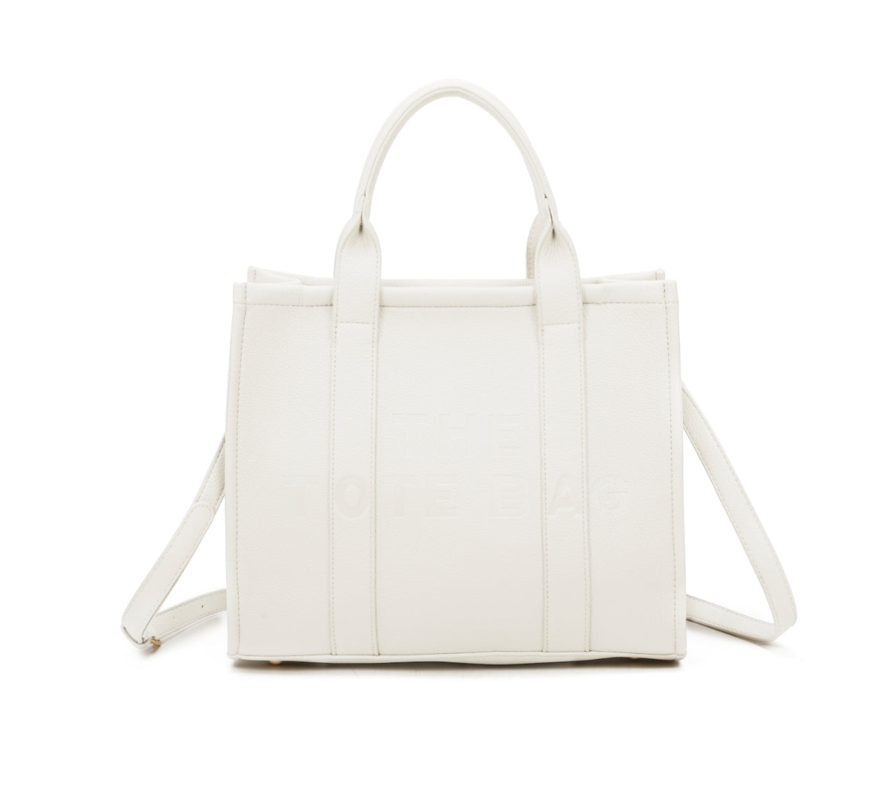 Debossed Letter Large Tote Bag