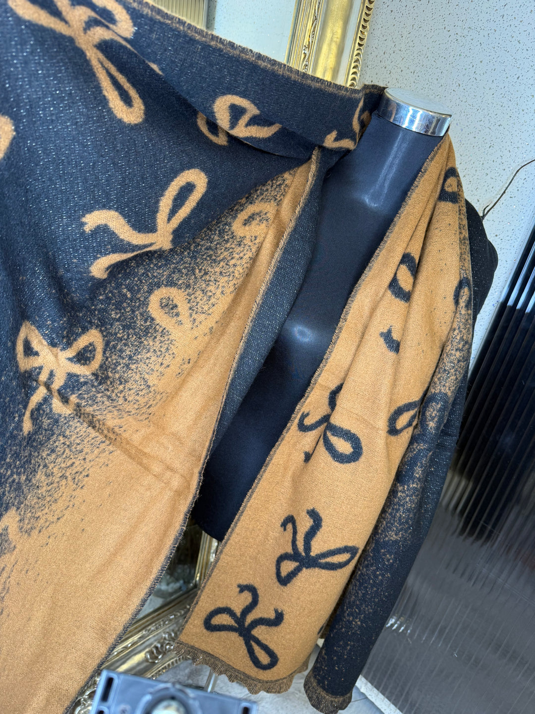 Bow detail scarf