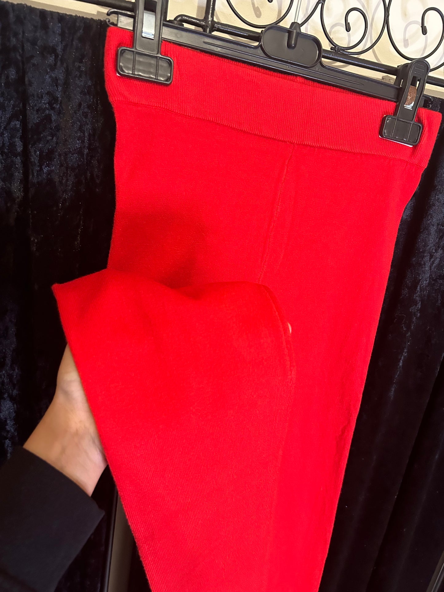 Red women’s leggings