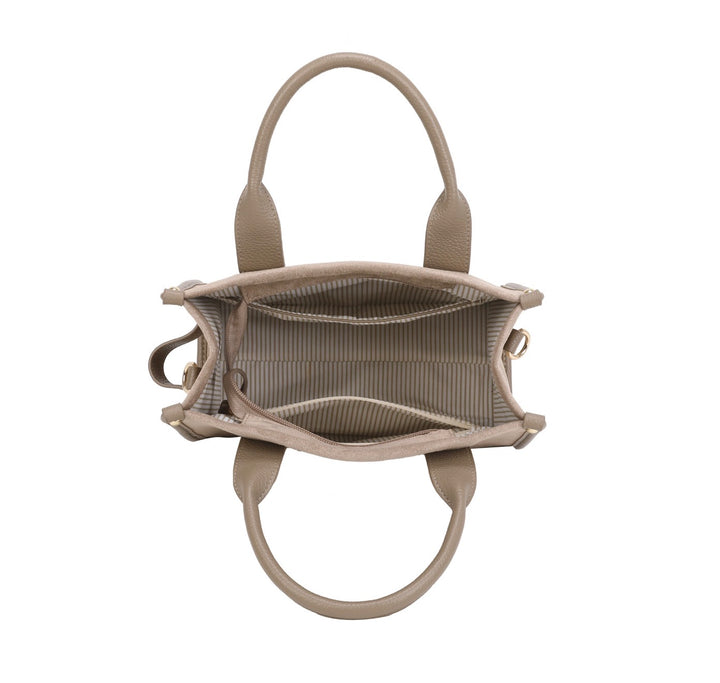 Small Faux Suede Tote Bag