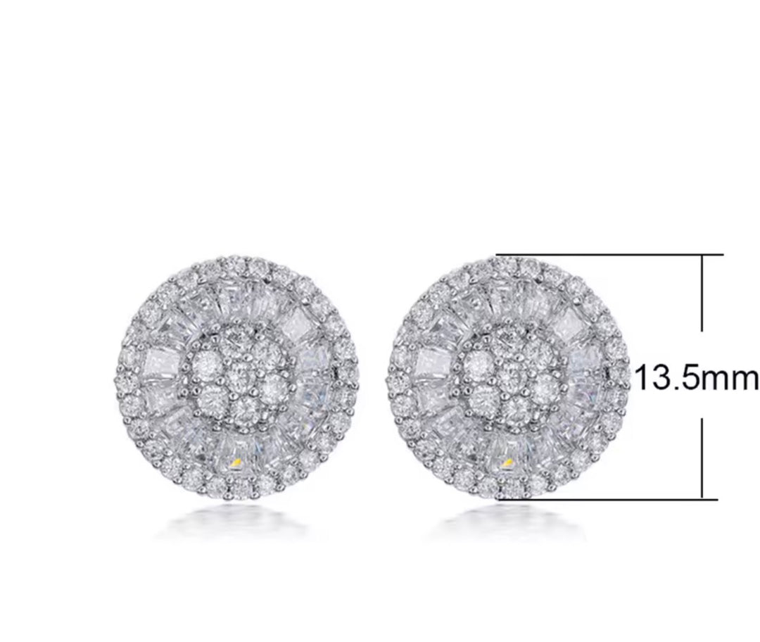 Stud Earrings with Brilliant Fireworks Shape