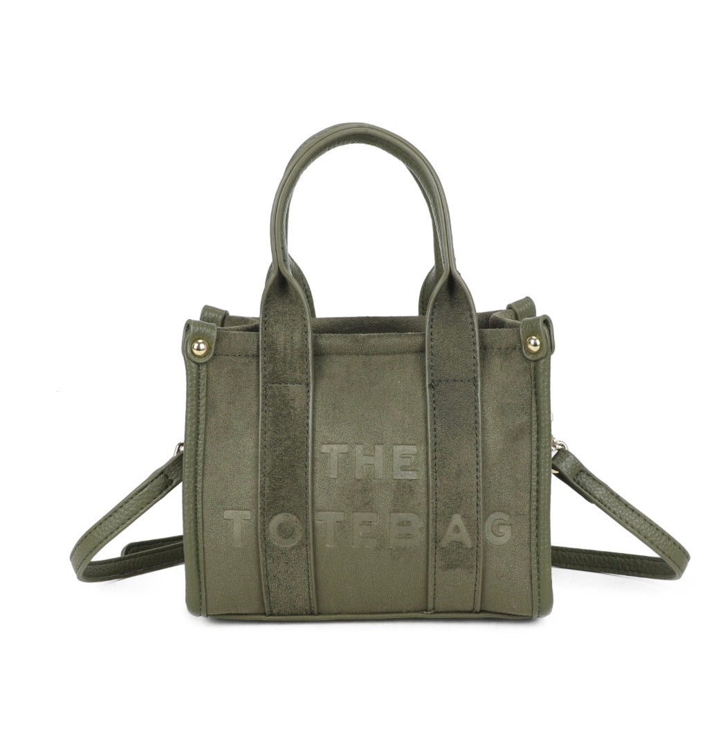 Mini Dinky Faux Suede Tote Bag