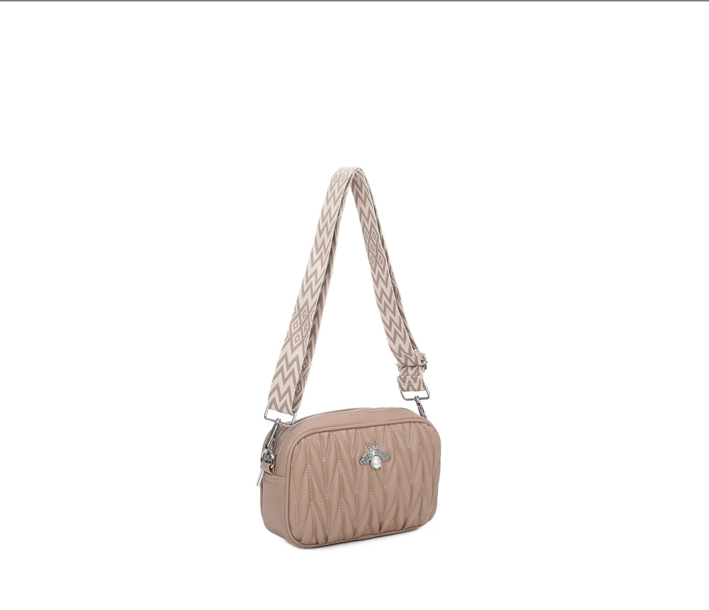 Bee detailed crossbody handbag