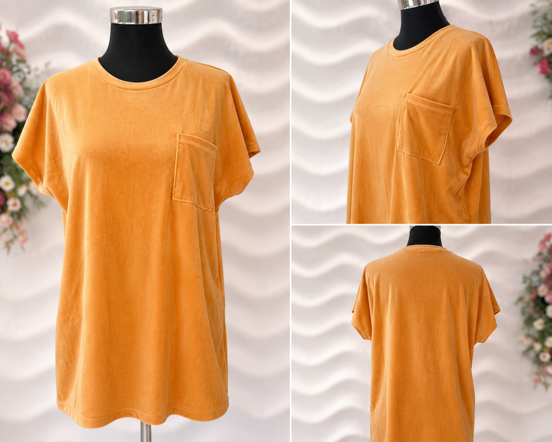 Mustard T-shirt Dress