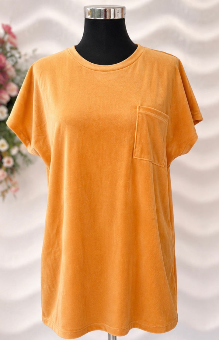 Mustard T-shirt Dress