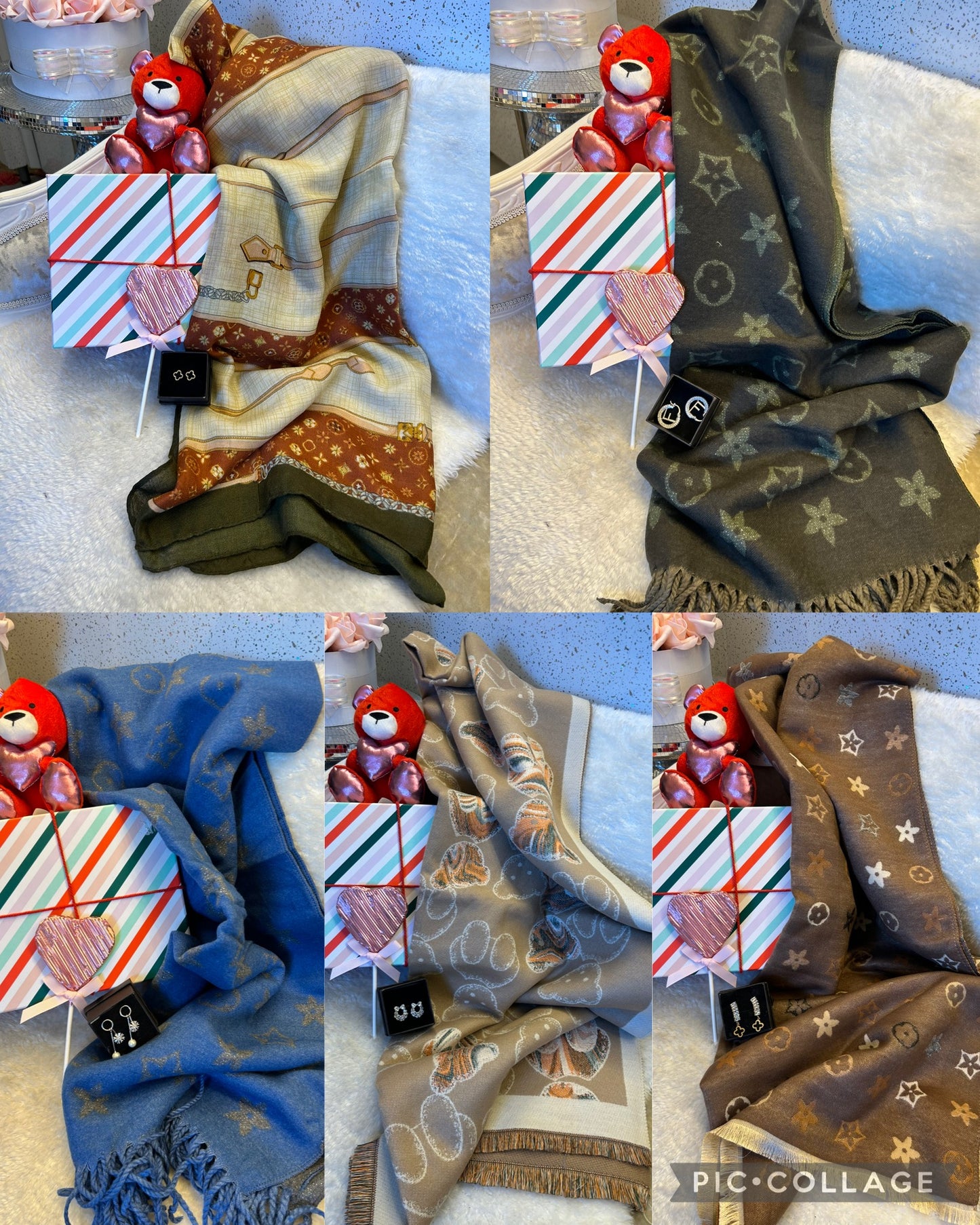 Valentines scarf bundle