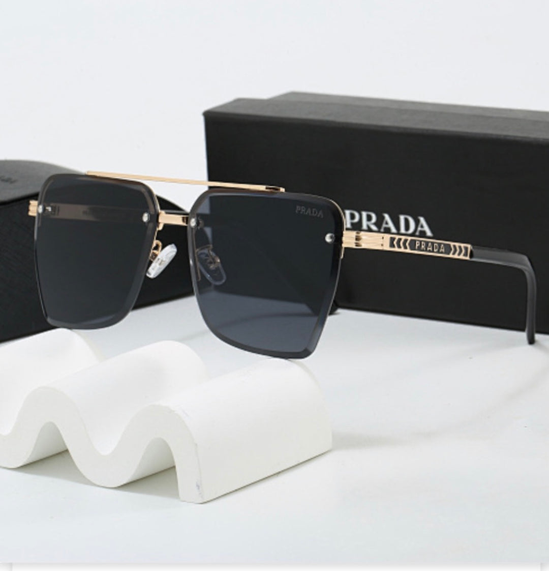 Urban Black Rectangle Sunglasses