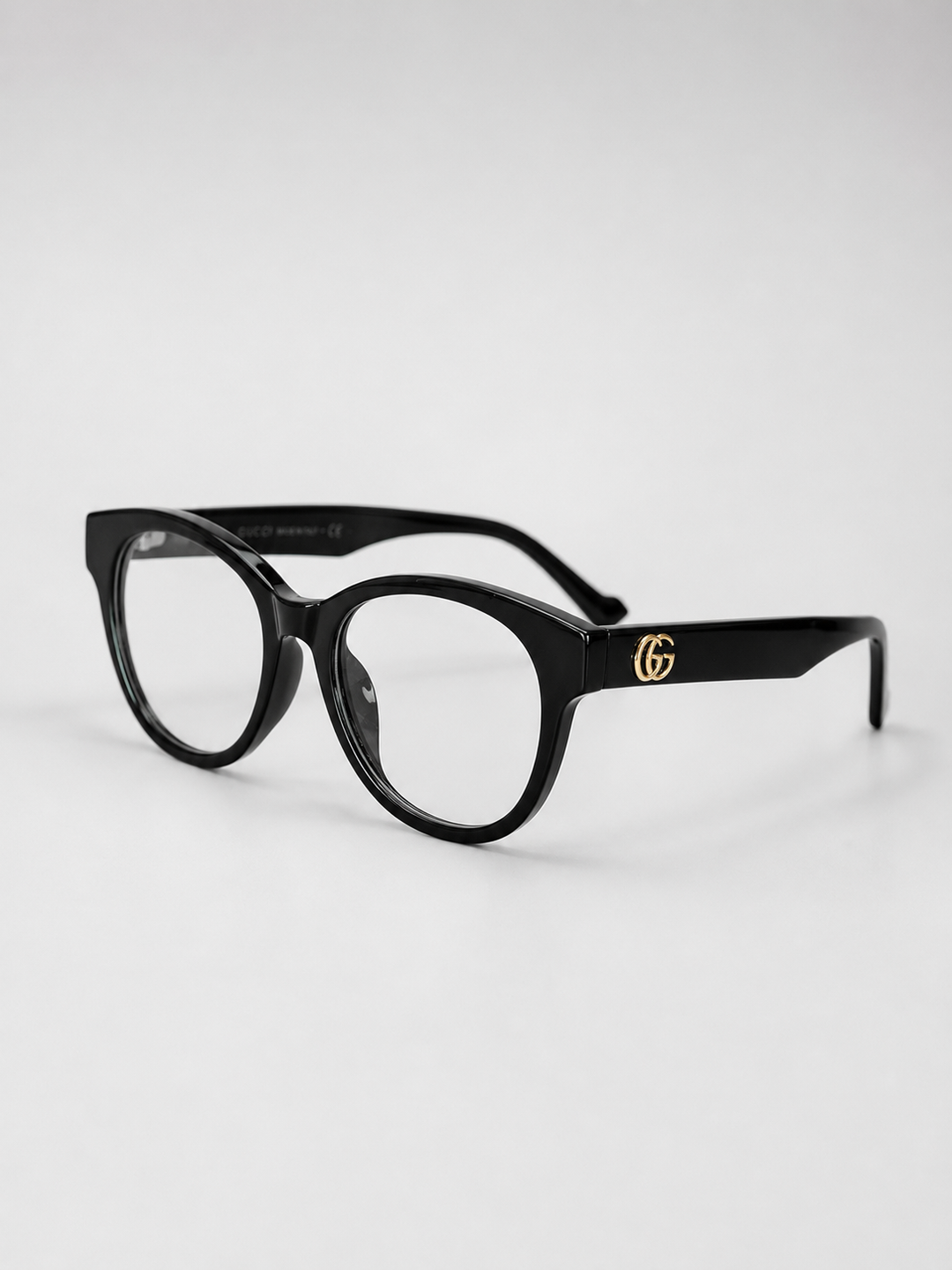Black Rectangle Sunglasses with Gold Detail - GEE