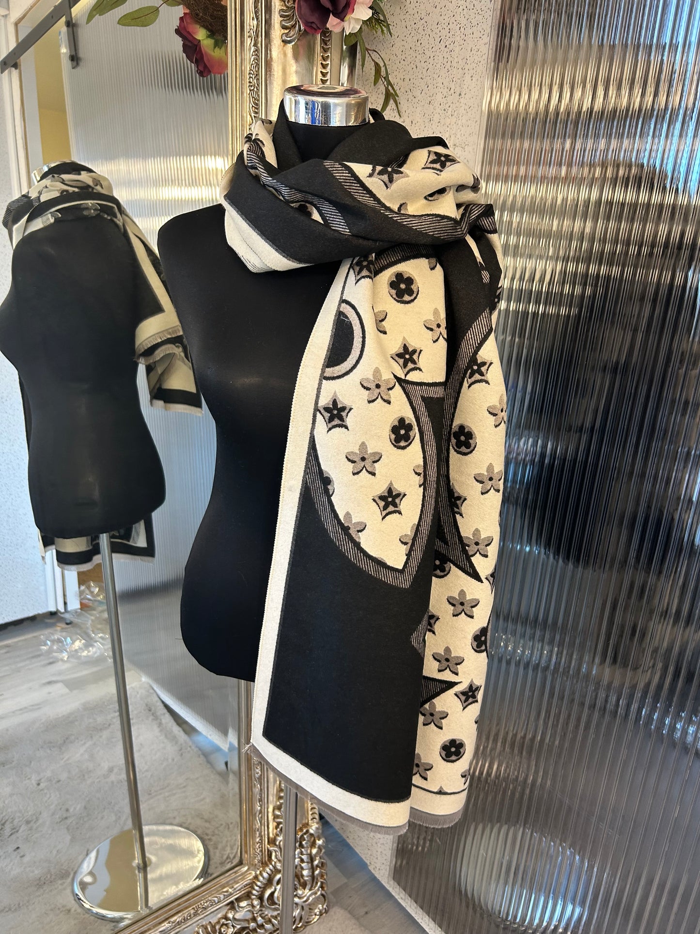 XL Flower print scarf