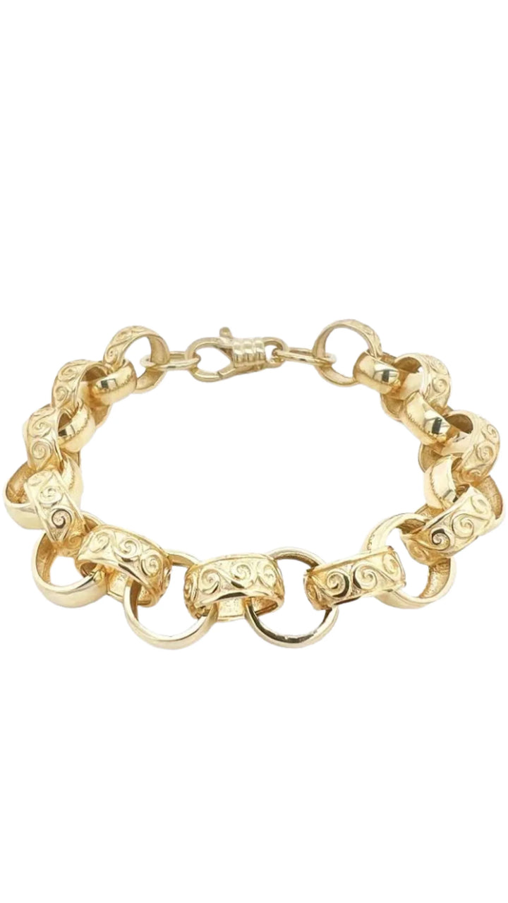 Belcher Chain Bracelet Large Link Size