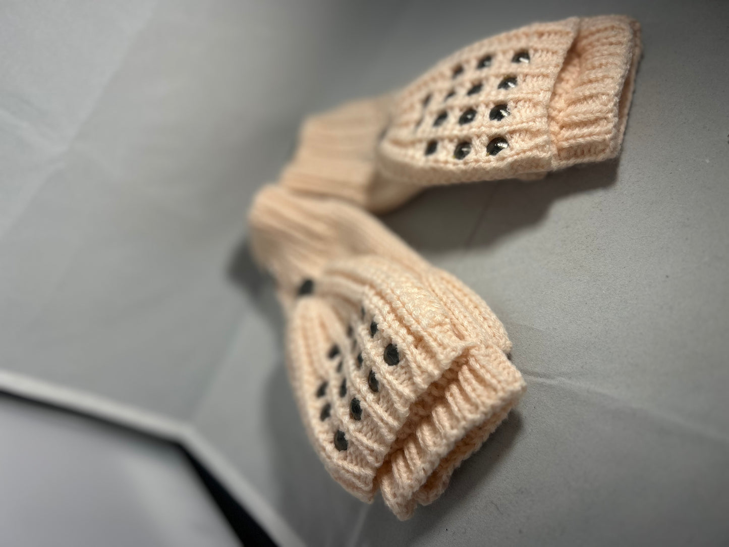 Baby pink mittens