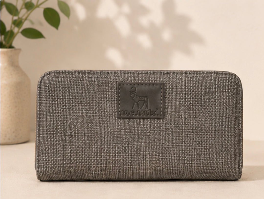 Grey woven style Travel Storage Organiser Case
