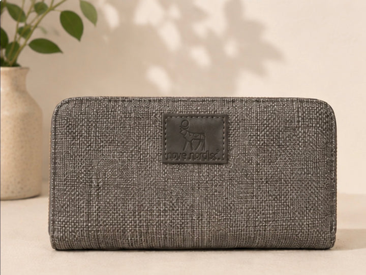 Grey woven style Travel Storage Organiser Case