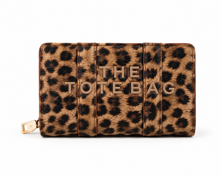 Leopard print tote bag purse 