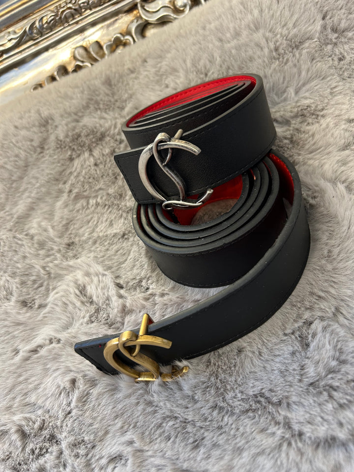 Black and red belts