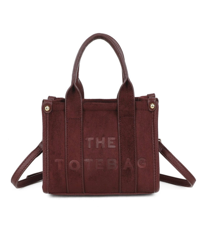 Mini Dinky Faux Suede Tote Bag
