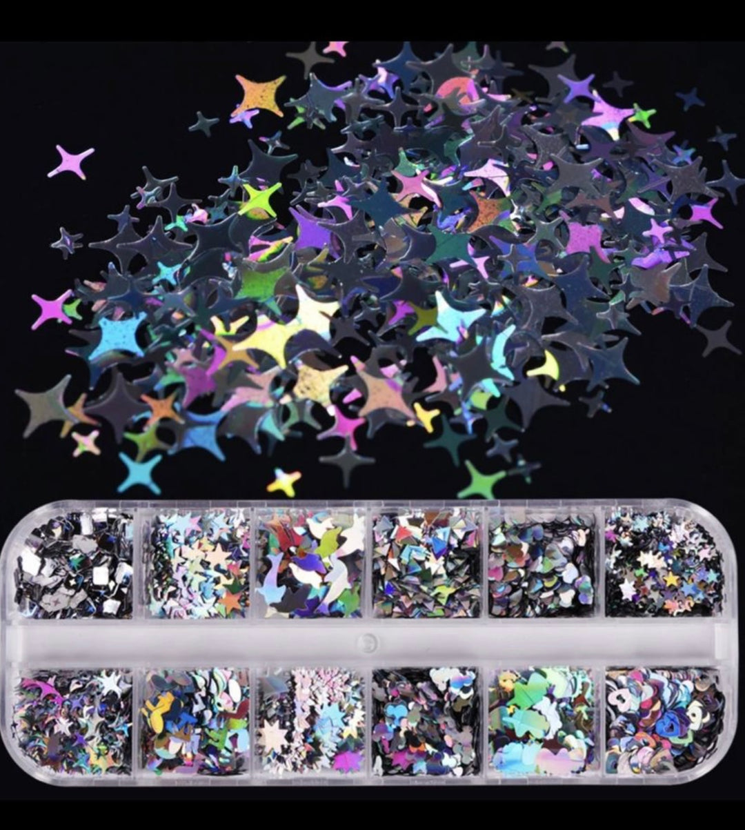 Holographic Nail Art Sequins
