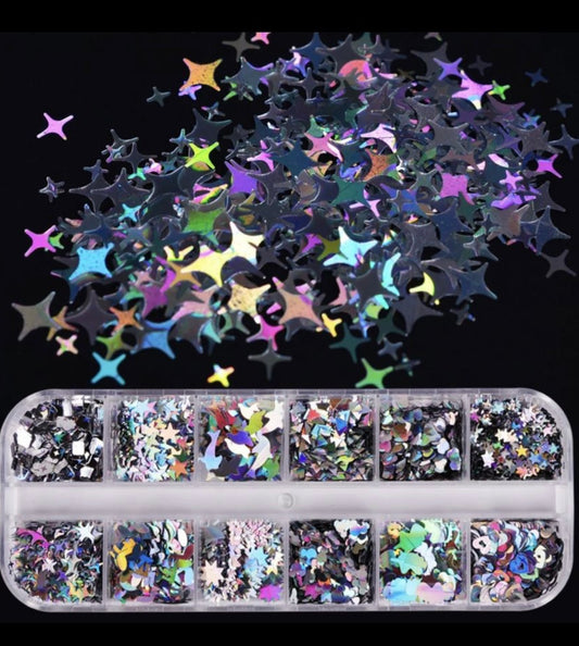 Holographic Nail Art Sequins