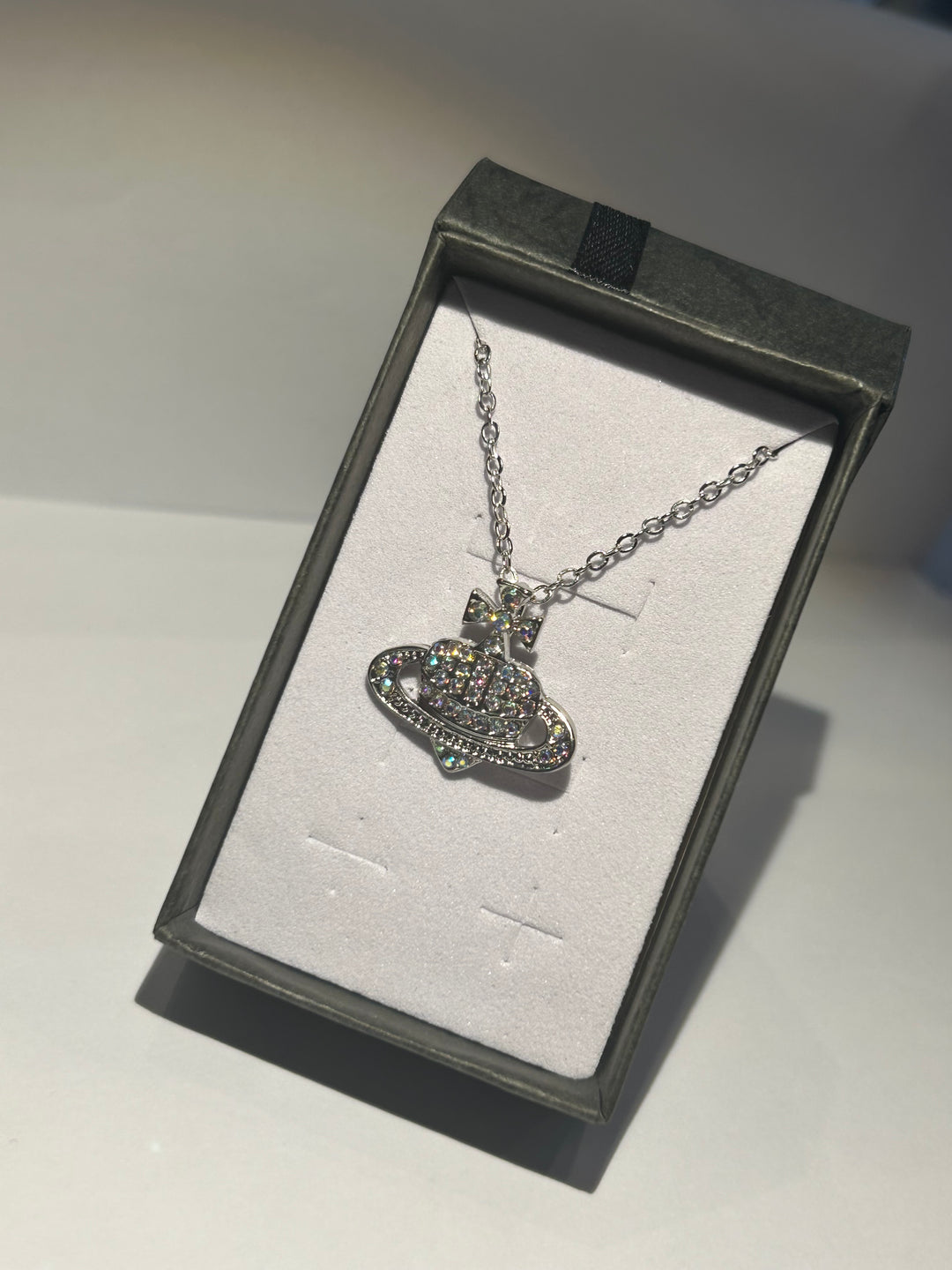 Heart planet necklace