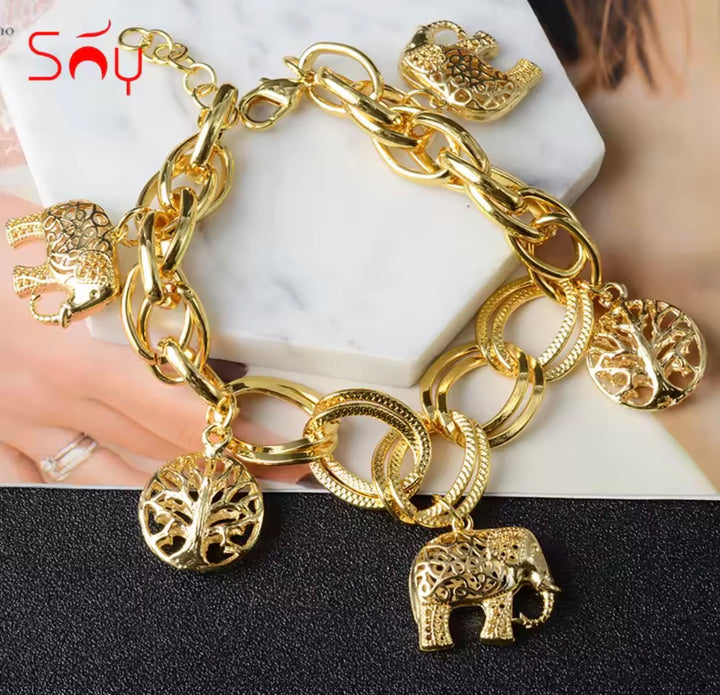 Elephant chain bracelet
