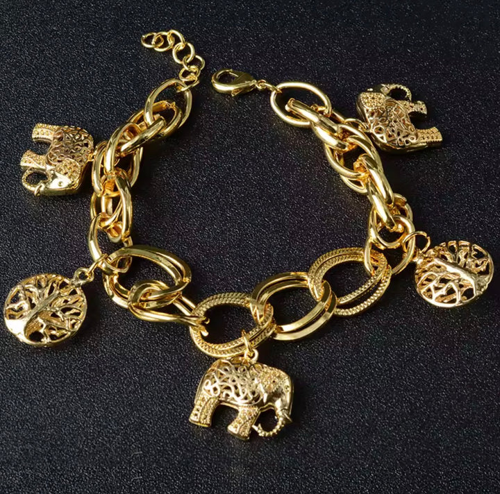 Elephant chain bracelet
