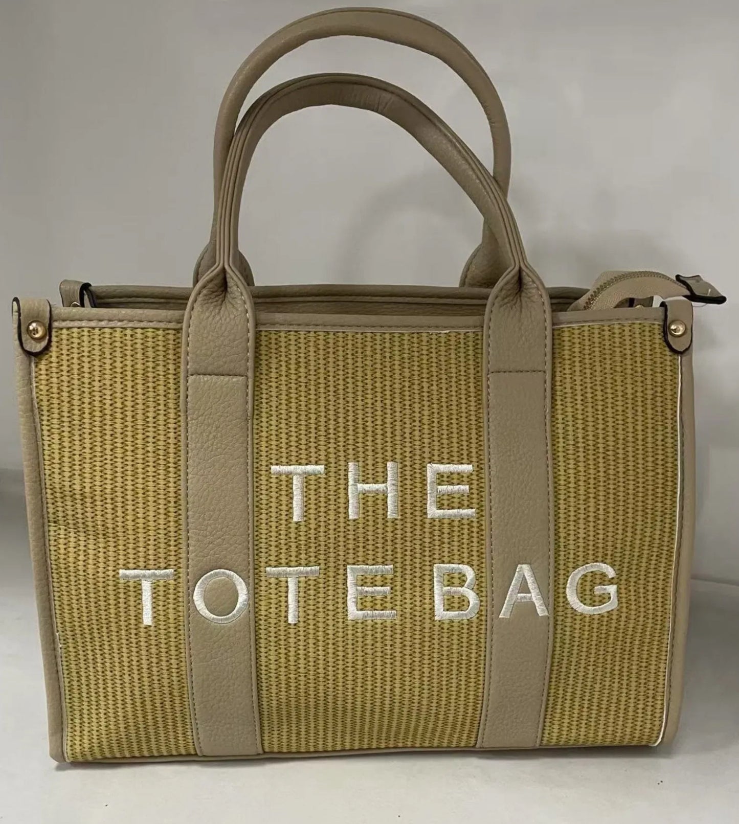 Large full hessian tote bag