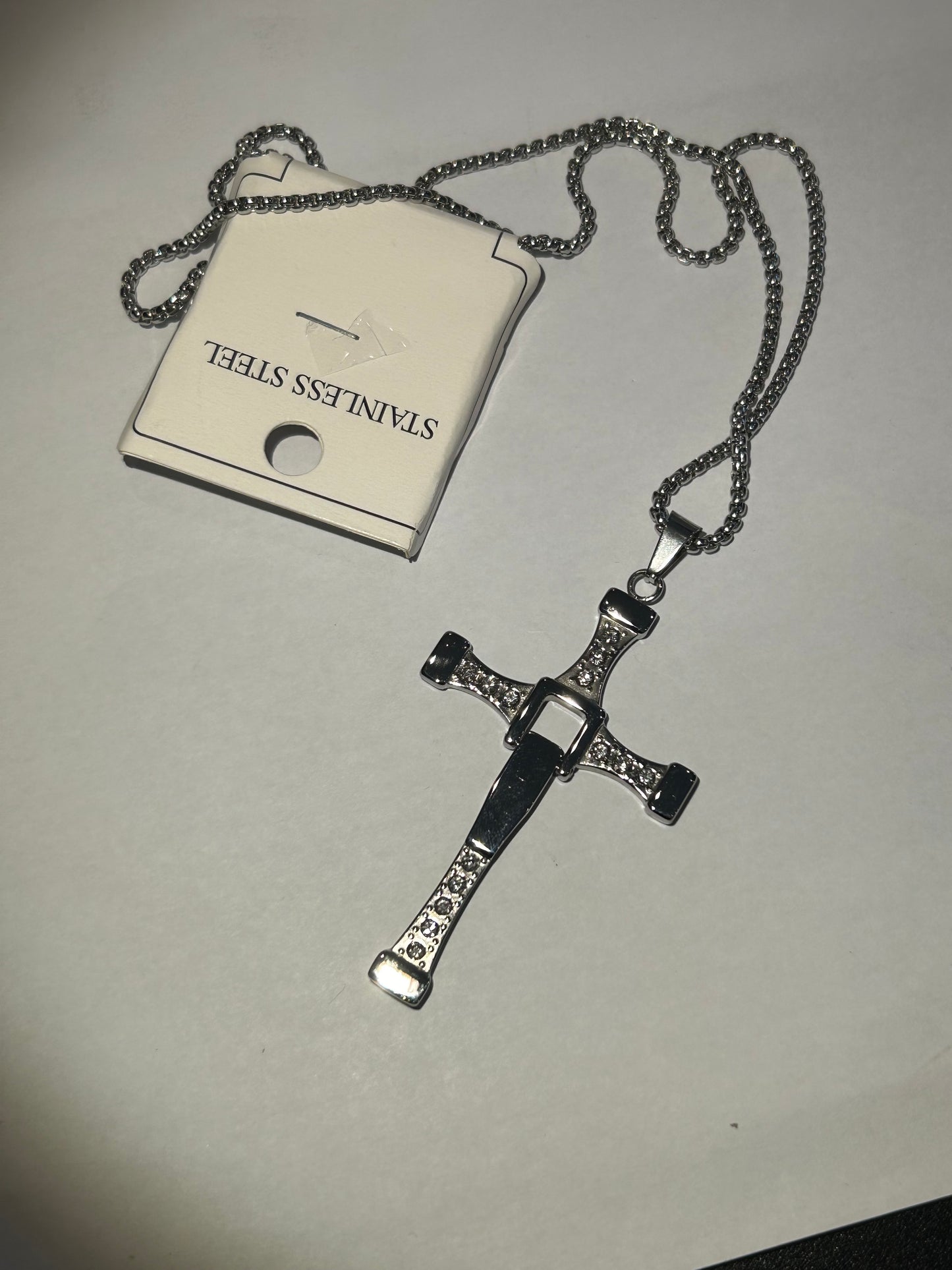 Large cross shaped pendant