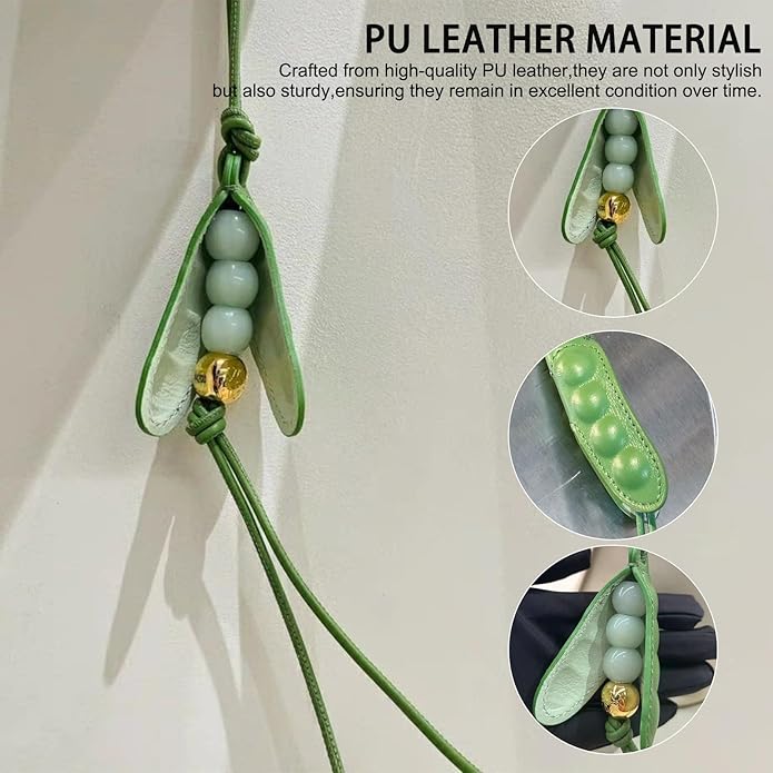 Pea Pod Keychain Charming