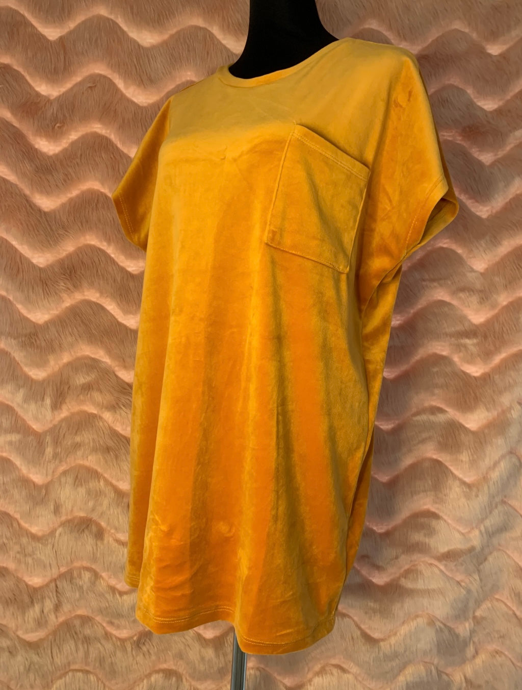 Mustard T-shirt Dress