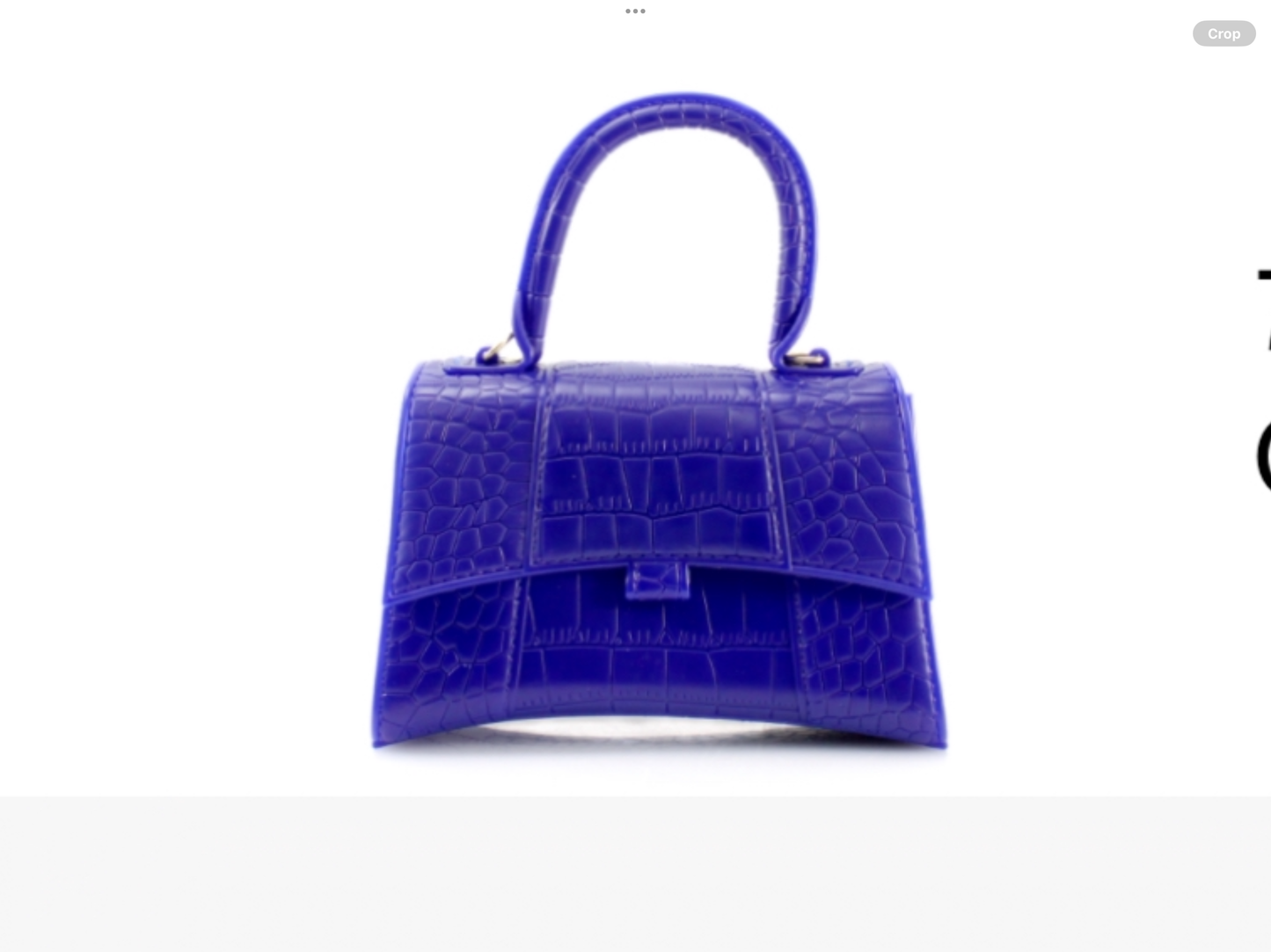 Hourglass glossed handbag